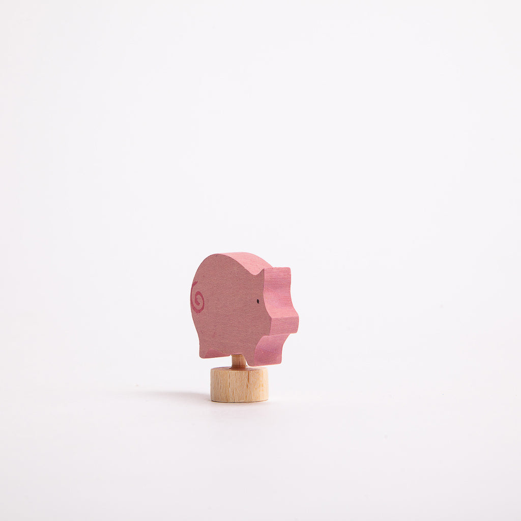 Decorative Figure Pink Pig - Grimm's Spiel & Holtz - The Acorn Store - Décor