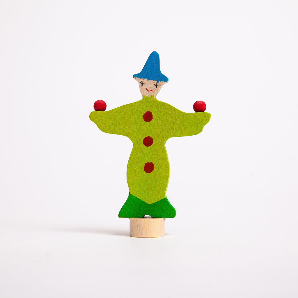 Decorative Figure Juggling Clown - Grimm's Spiel & Holtz - The Acorn Store - Décor