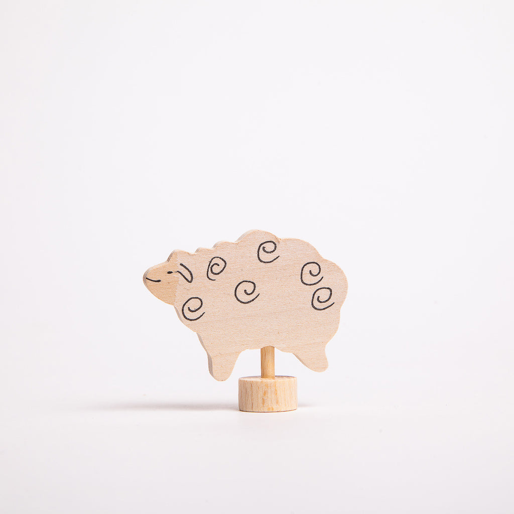Decorative Figure Standing Sheep - Grimm's Spiel & Holtz - The Acorn Store - Décor