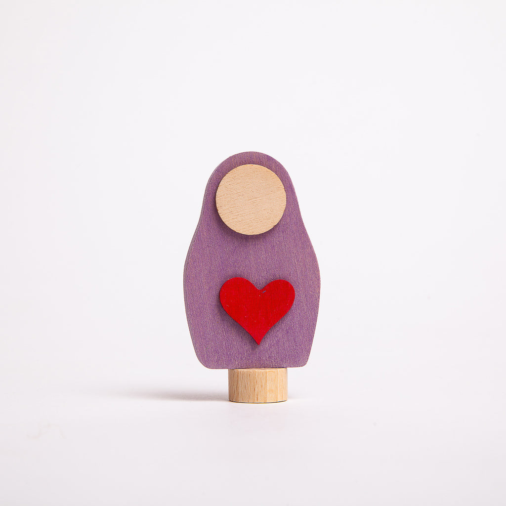Decorative Figure Heart-Matryoshka - Grimm's Spiel & Holtz - The Acorn Store - Décor