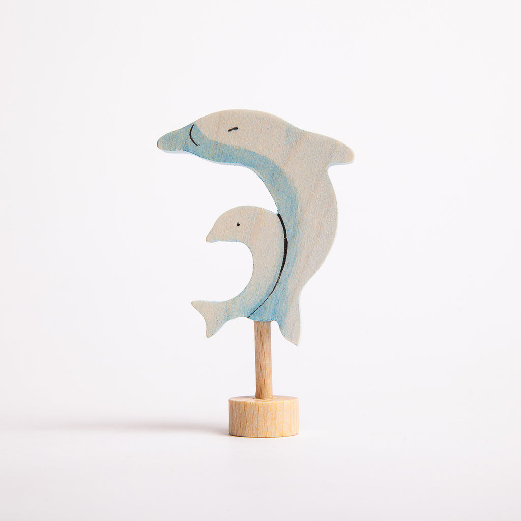 Decorative Figure Two Dolphins - Grimm's Spiel & Holtz - The Acorn Store - Décor