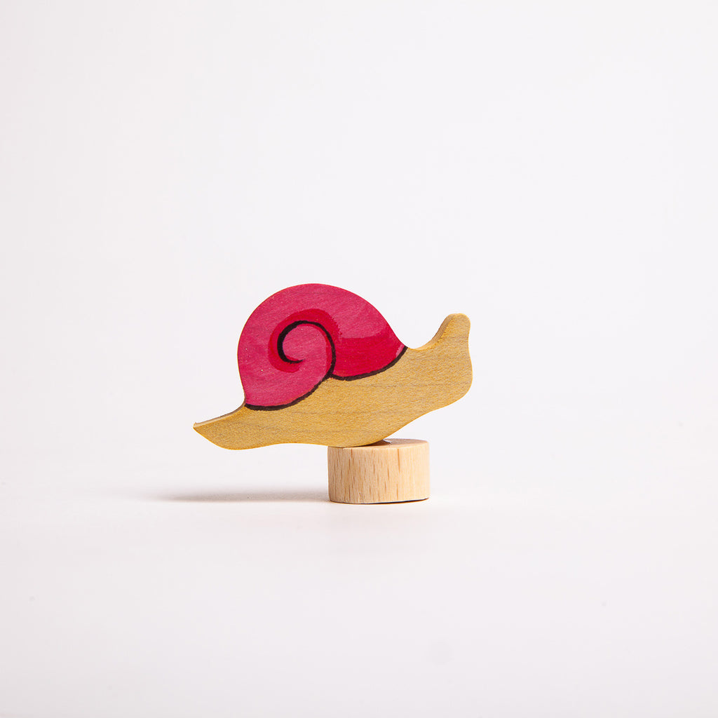 Decorative Figure Pink Snail - Grimm's Spiel & Holtz - The Acorn Store - Décor