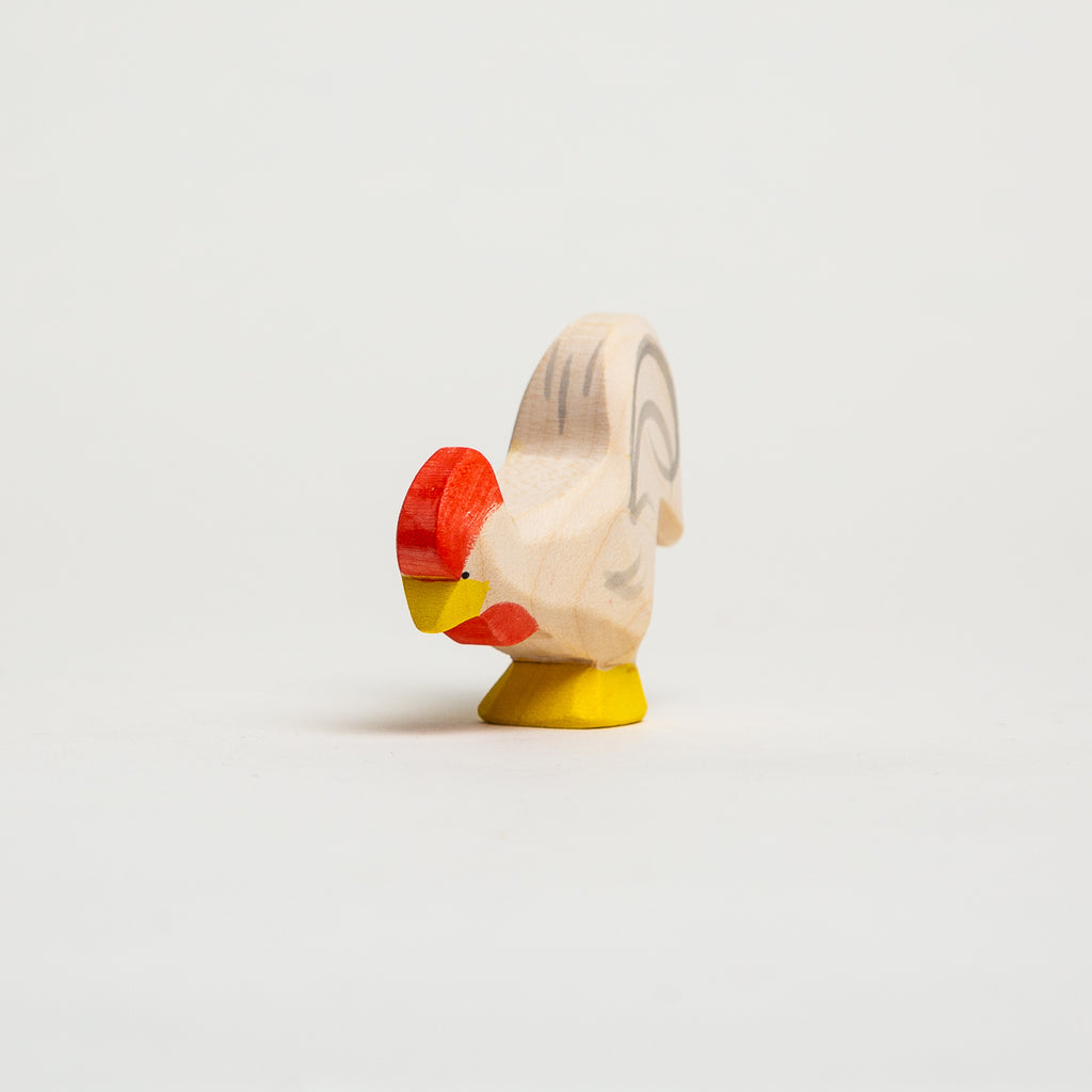 Rooster White - Ostheimer Wooden Toys - The Acorn Store - Décor