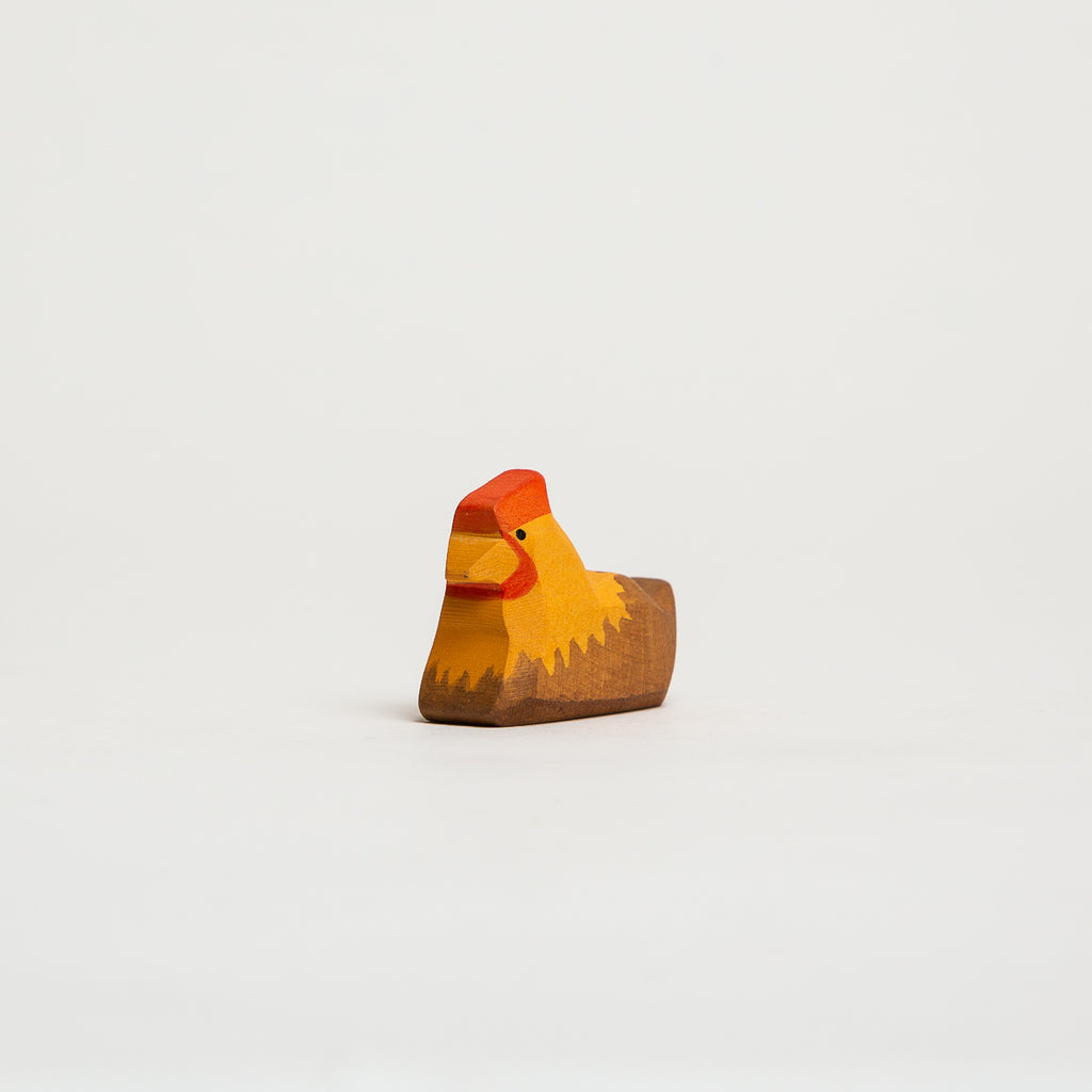 Hen Brown on Nest - Ostheimer Wooden Toys - The Acorn Store - Décor