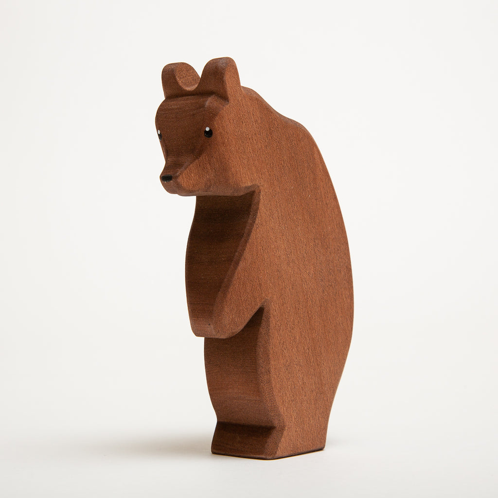 Bear Standing - Head Down - Ostheimer Wooden Toys - The Acorn Store - Décor