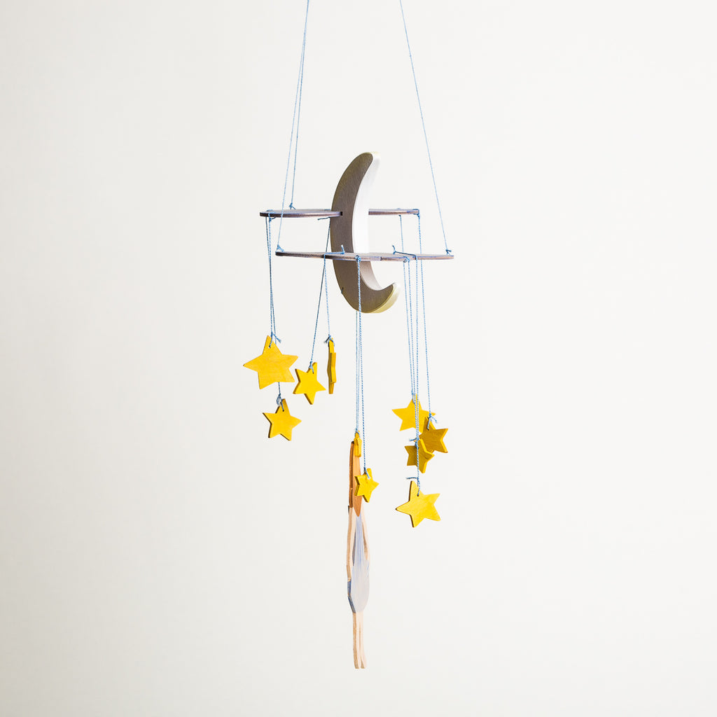 Mobile Falling Stars II - Ostheimer Wooden Toys - The Acorn Store - Décor