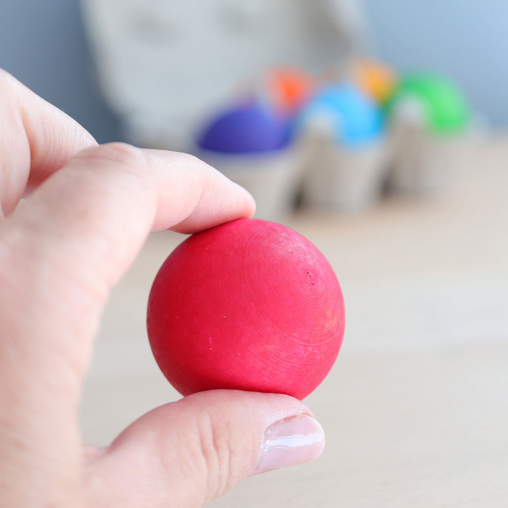 Rainbow Balls - Grimm's Spiel & Holtz - The Acorn Store - Wooden Toy