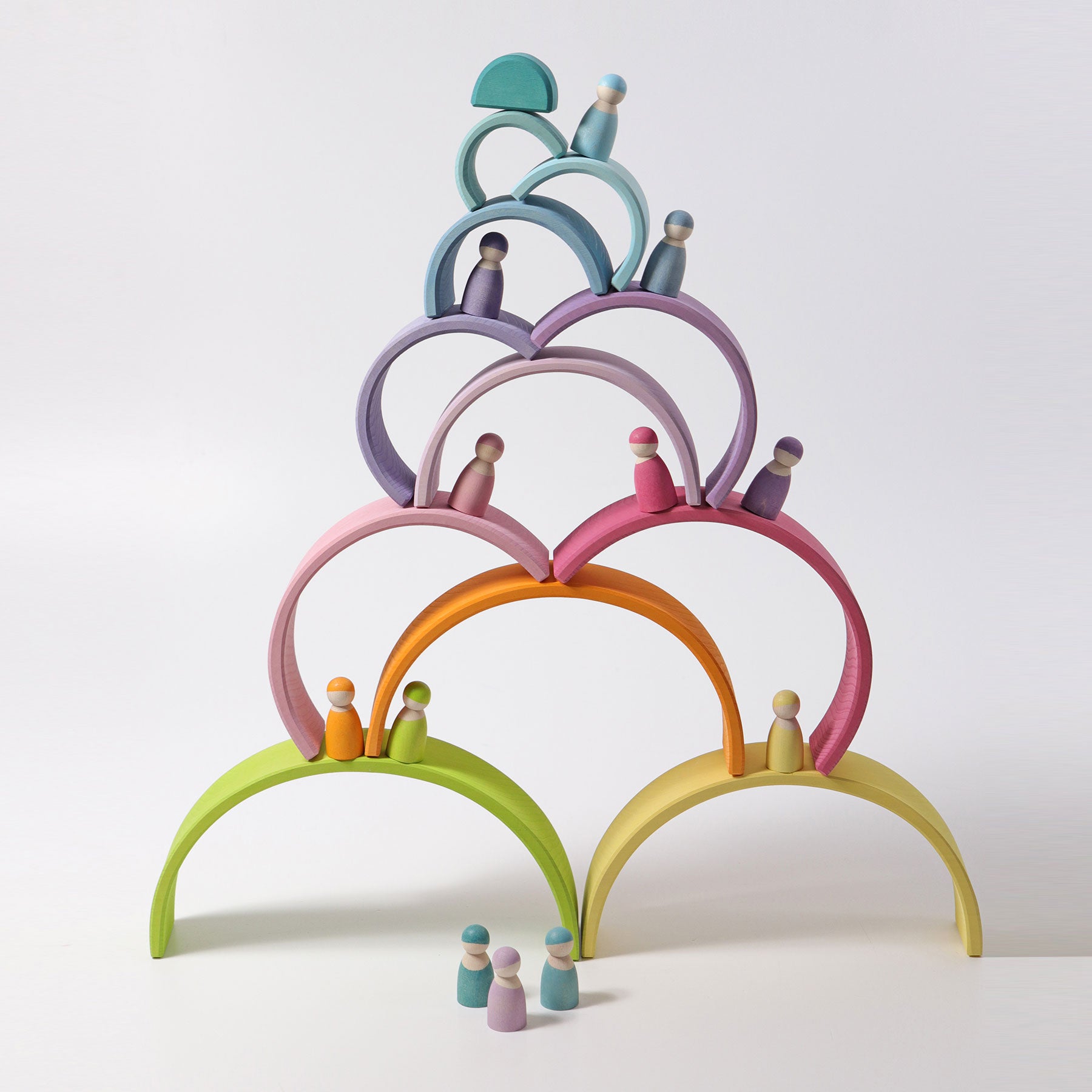 Grimms Wooden Rainbow Large 12 Pieces – The Acorn Store