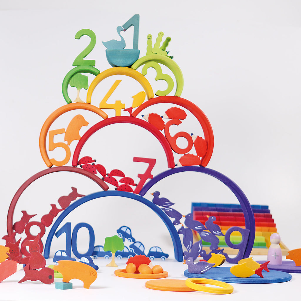 Counting Rainbow - Grimm's Spiel & Holtz - The Acorn Store - Wooden Toy