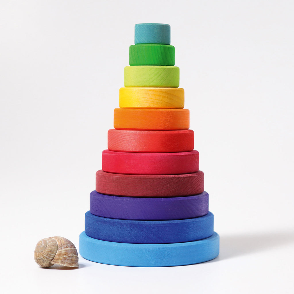 Conical Tower - Grimm's Spiel & Holtz - The Acorn Store - Wooden Toy