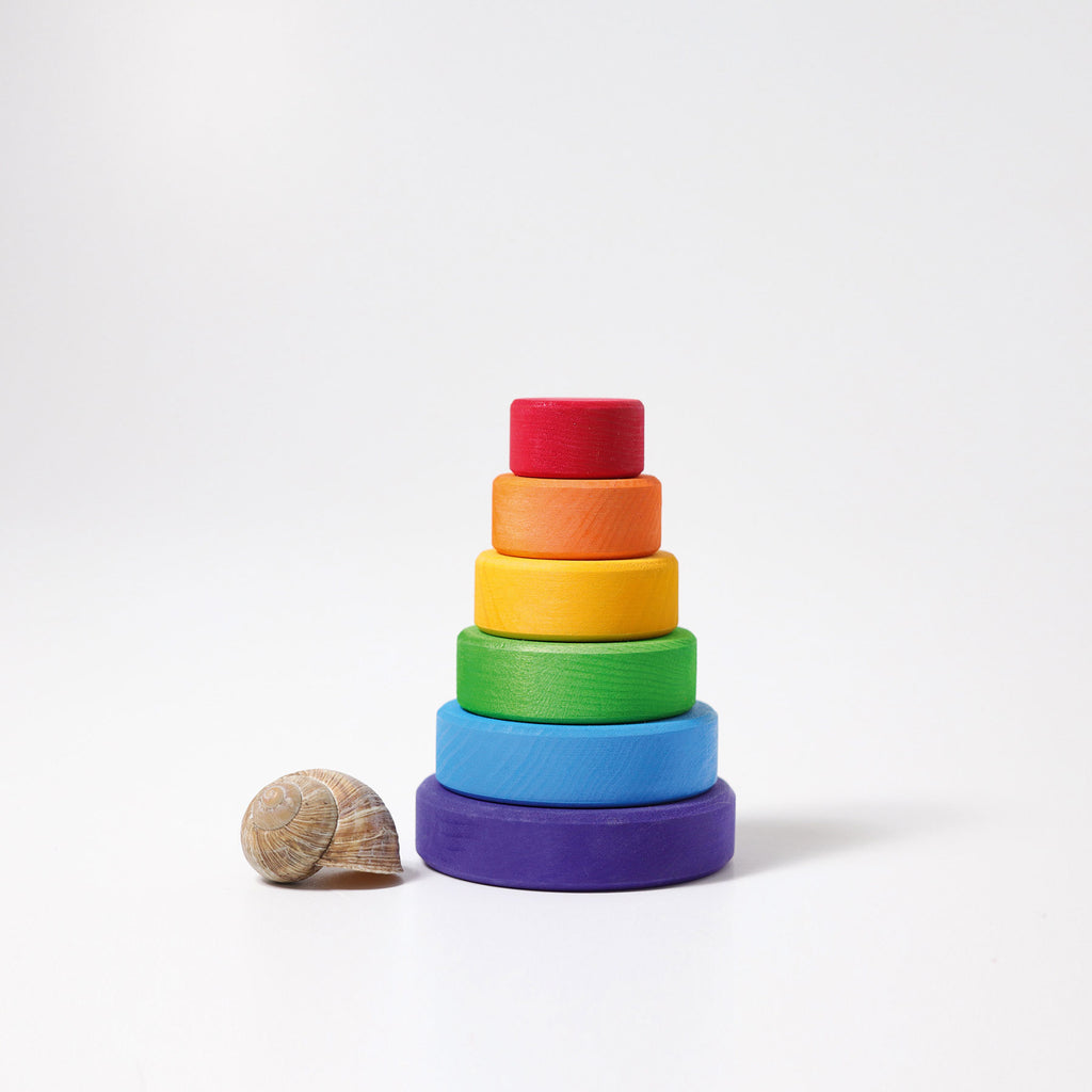 Small Conical Tower - Grimm's Spiel & Holtz - The Acorn Store - Wooden Toy