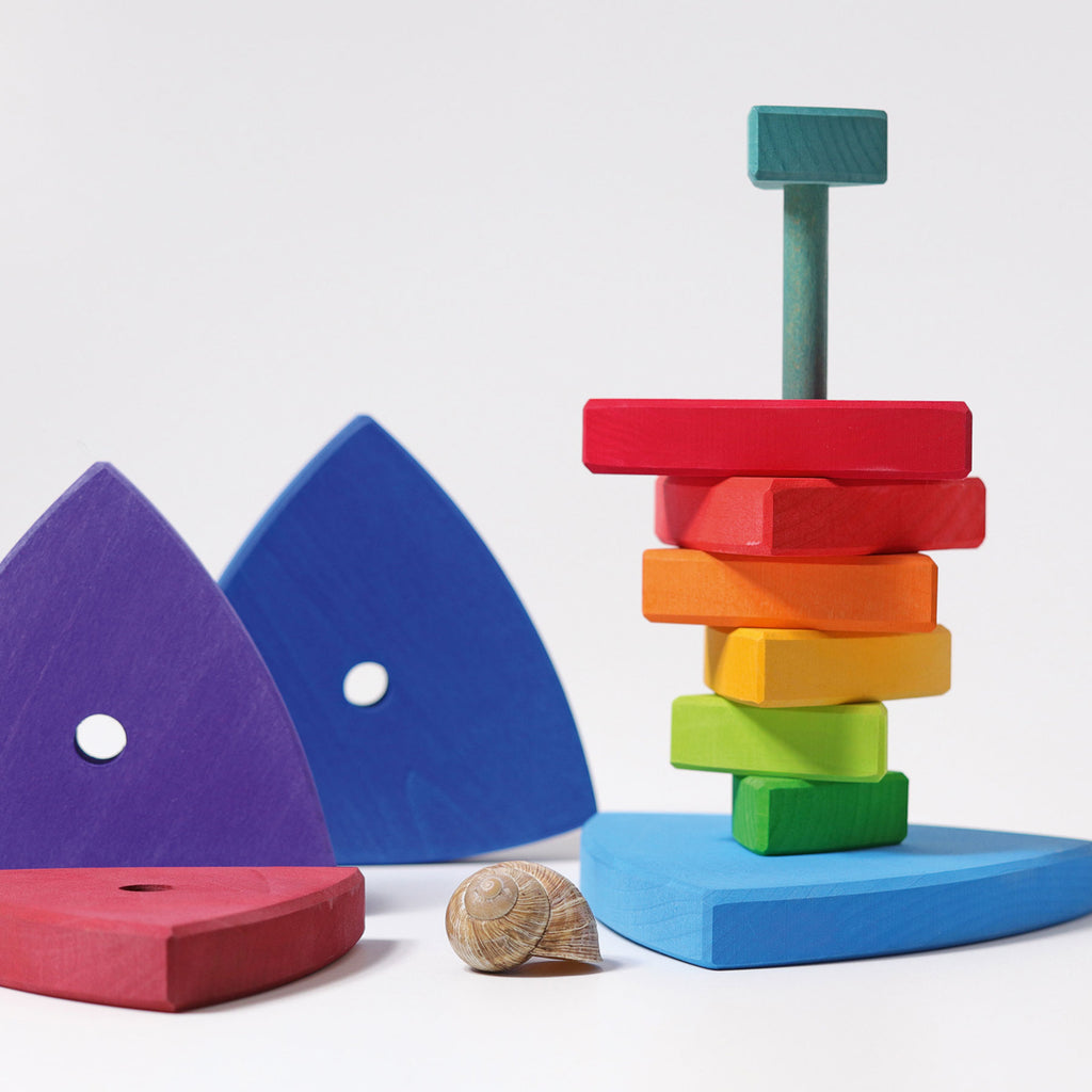 Conical Tower Wankel - Grimm's Spiel & Holtz - The Acorn Store - Wooden Toy