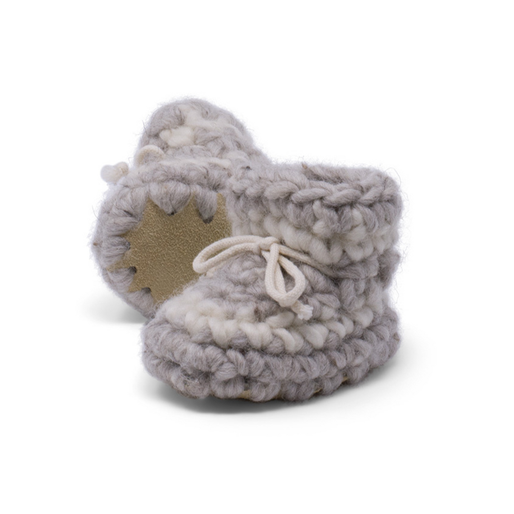 Newborn Slipper - Grey with Stripe - Padraig Cottage - The Acorn Store