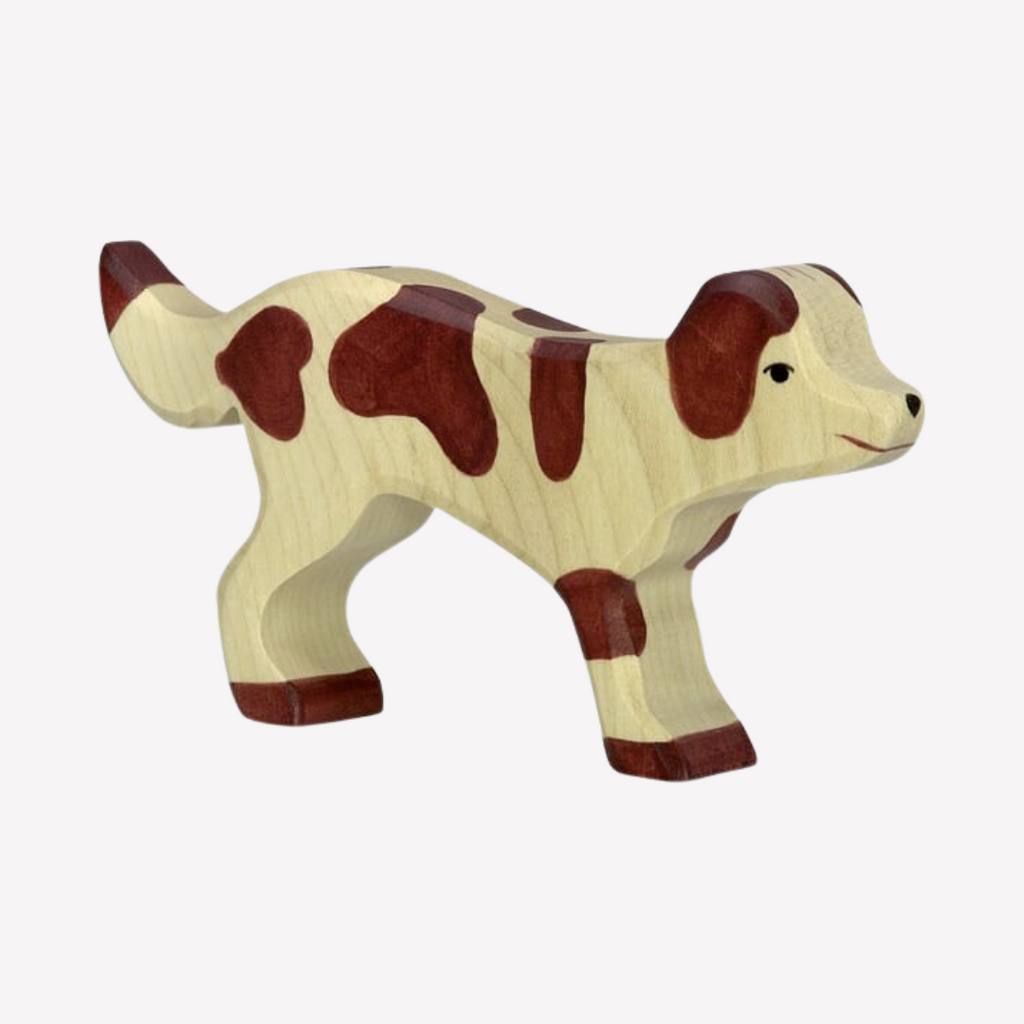 Everyone loves puppies and this&nbsp;one is very cute indeed. He's a very friendly pup and loves to play with the other dogs and cats about the farmyard.  Holztiger Goki Small Farmdog 80059