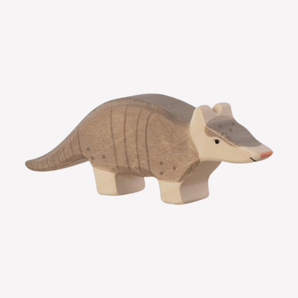 Wooden armadillo figure Goki Holztiger 80621 animal figure