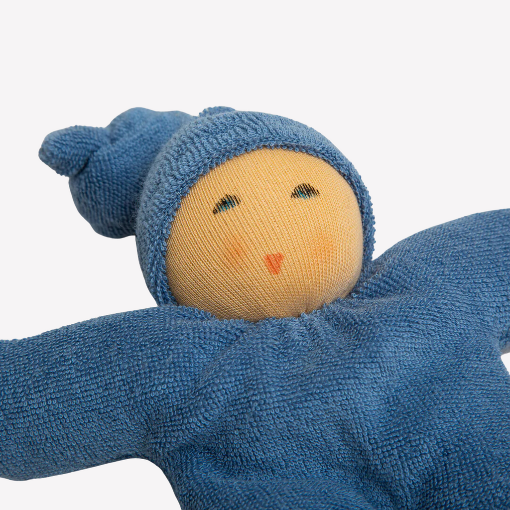 Sweet, soft, cuddly and perfect for baby. Lovingly handmade to be just right for tiny hands to grasp and hold. Wonderfully soft and adorable to look at. Great at home or on the go and a perfect gift! Each sold separately. Organic Cotton and organic wool