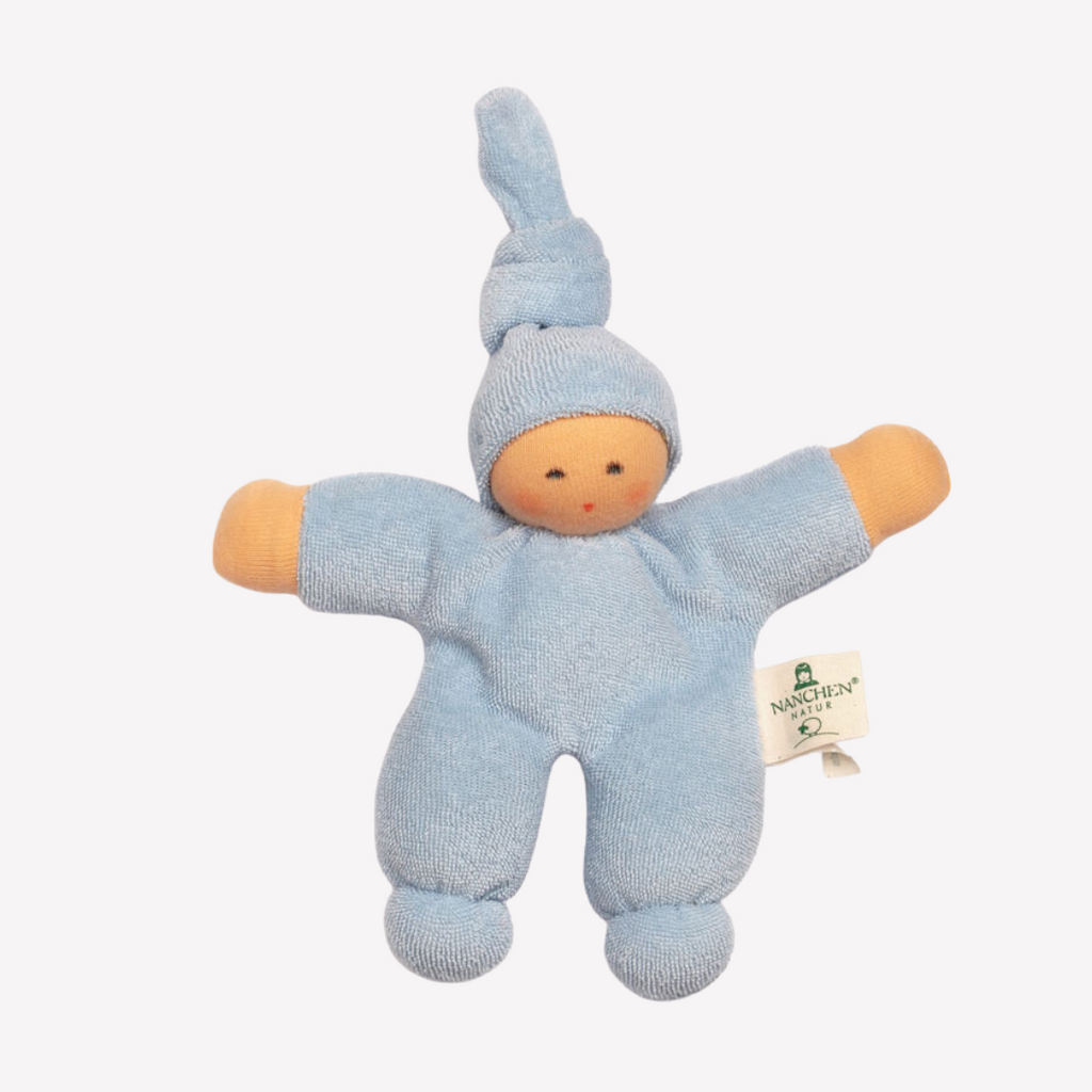 Sweet, soft, cuddly and perfect for baby. Lovingly handmade to be just right for tiny hands to grasp and hold. Wonderfully soft and adorable to look at. Great at home or on the go and a perfect gift! Each sold separately. Organic Cotton and organic wool