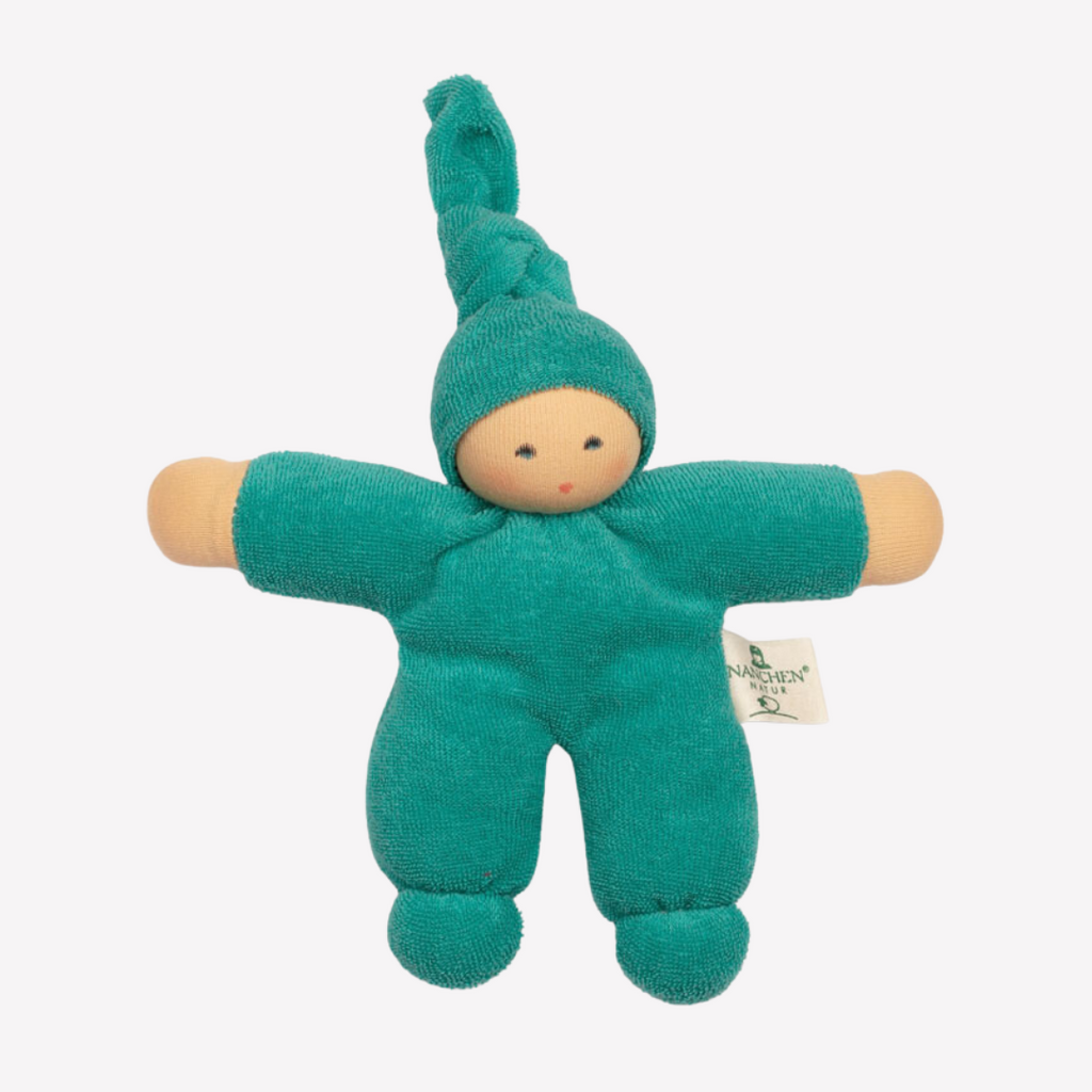 Sweet, soft, cuddly and perfect for baby. Lovingly handmade to be just right for tiny hands to grasp and hold. Wonderfully soft and adorable to look at. Great at home or on the go and a perfect gift! Each sold separately. Organic Cotton and organic wool