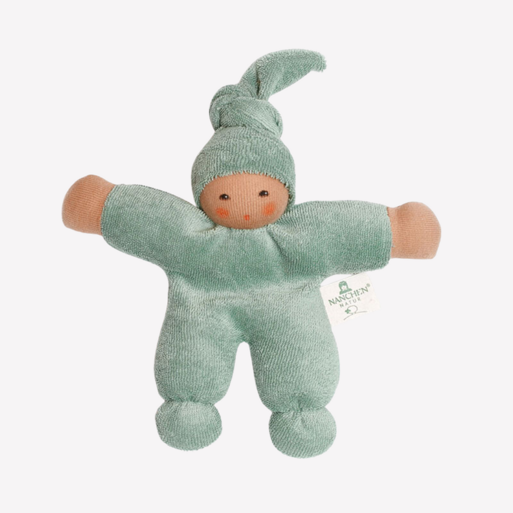 Sweet, soft, cuddly and perfect for baby. Lovingly handmade to be just right for tiny hands to grasp and hold. Wonderfully soft and adorable to look at. Great at home or on the go and a perfect gift! Each sold separately. Organic Cotton and organic wool