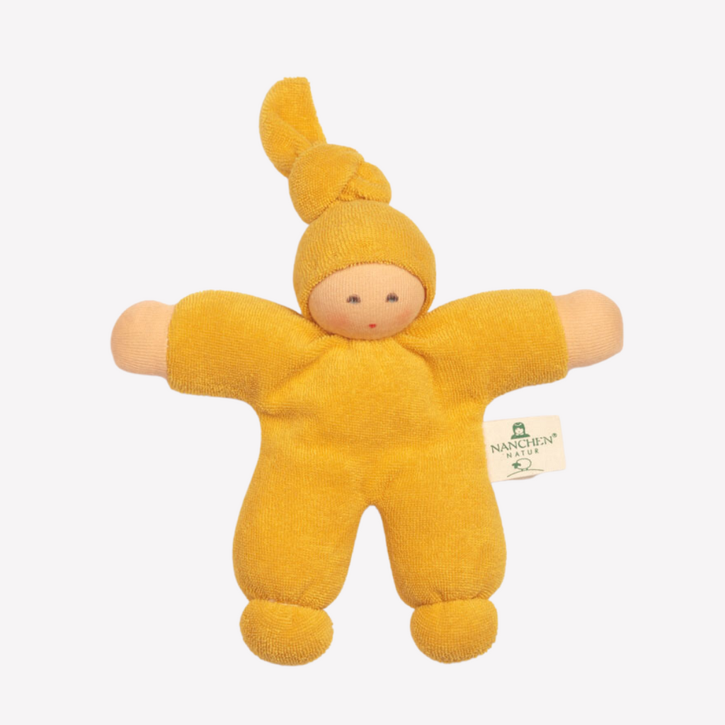 Sweet, soft, cuddly and perfect for baby. Lovingly handmade to be just right for tiny hands to grasp and hold. Wonderfully soft and adorable to look at. Great at home or on the go and a perfect gift! Each sold separately. Organic Cotton and organic wool