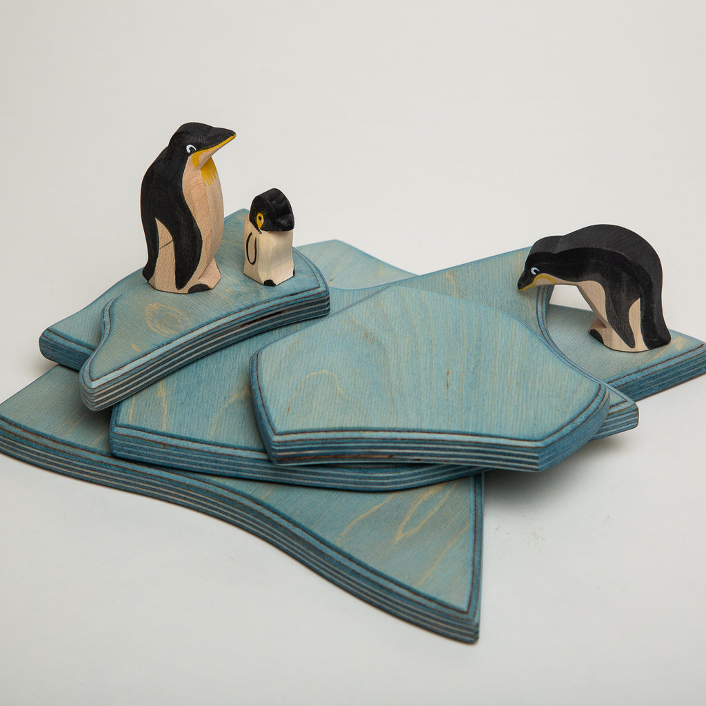 Ice Floe 4 Pieces - Ostheimer Wooden Toys - The Acorn Store - Décor