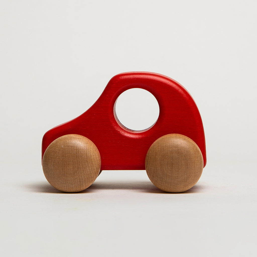 Car Small Red - Ostheimer Wooden Toys - The Acorn Store - Décor