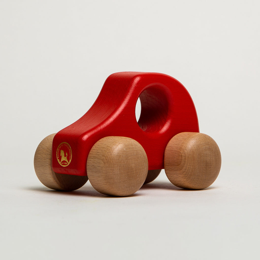 Car Small Red - Ostheimer Wooden Toys - The Acorn Store - Décor