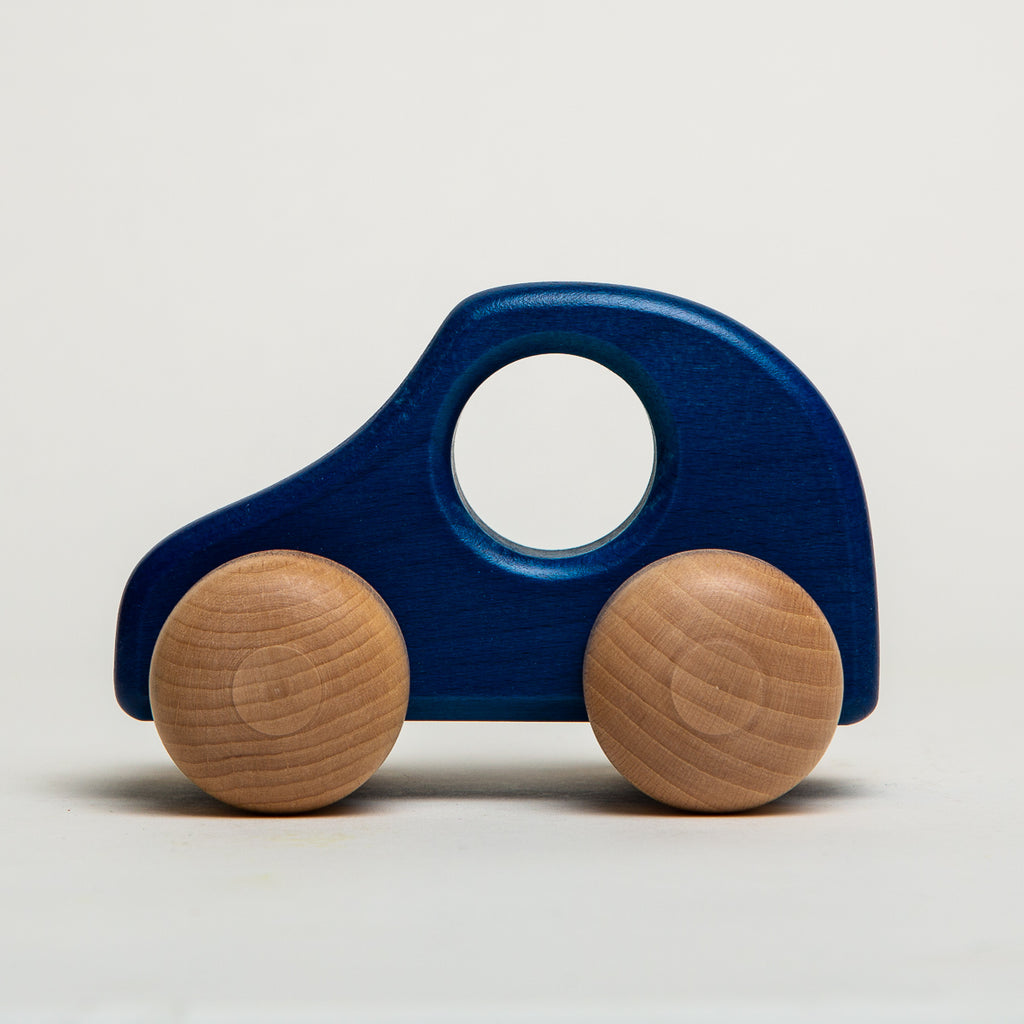 Car Large Blue - Ostheimer Wooden Toys - The Acorn Store - Décor