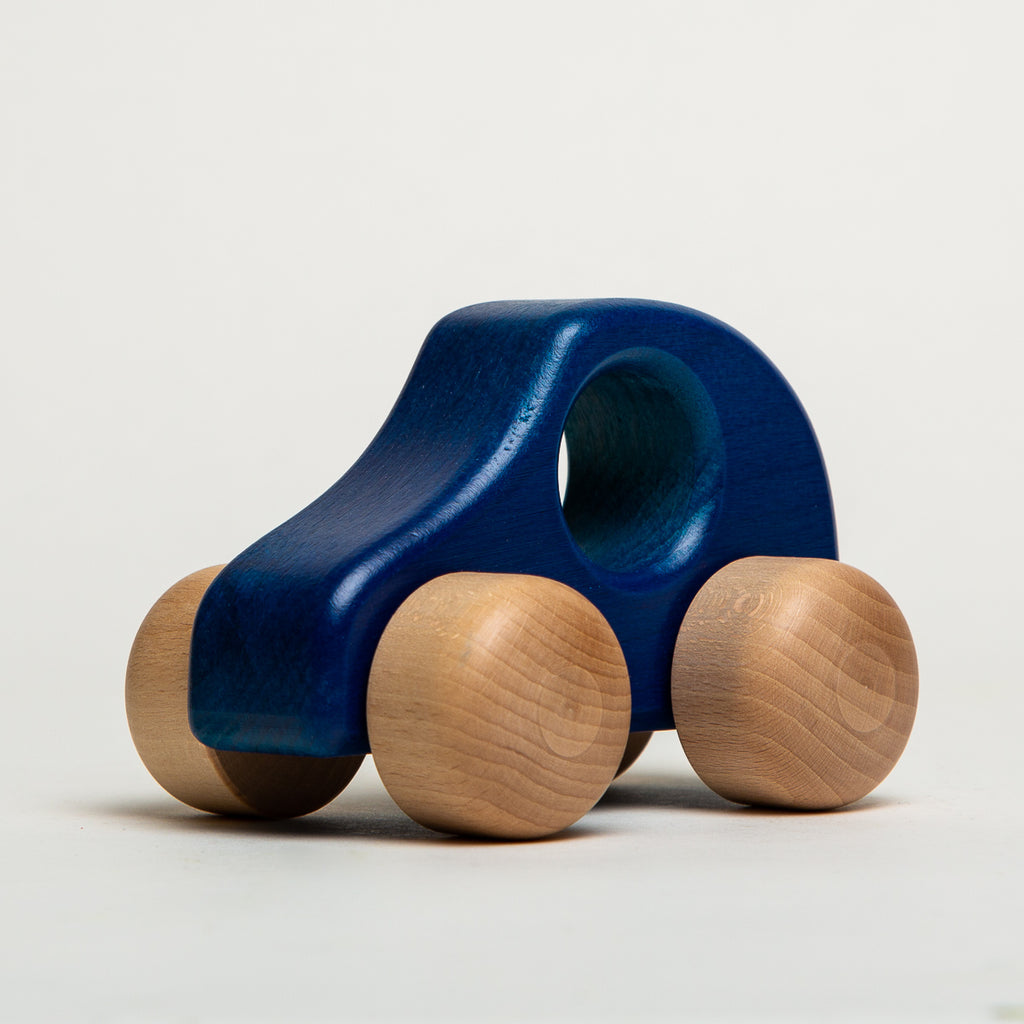 Car Large Blue - Ostheimer Wooden Toys - The Acorn Store - Décor