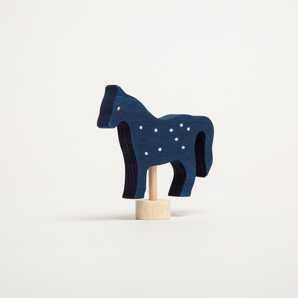 Decorative Figure Blue Horse - Grimm's Spiel & Holtz - The Acorn Store - Décor