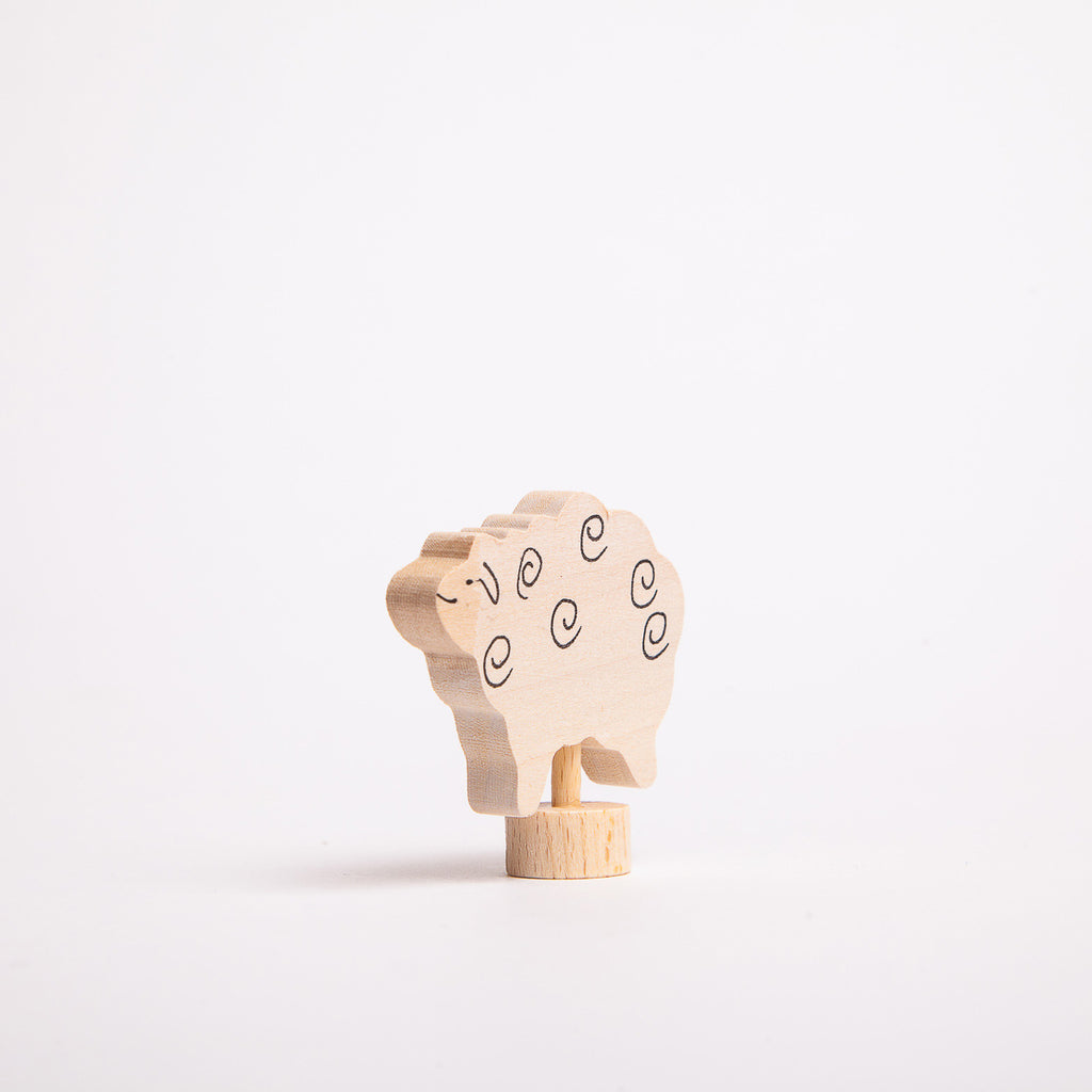 Decorative Figure Standing Sheep - Grimm's Spiel & Holtz - The Acorn Store - Décor