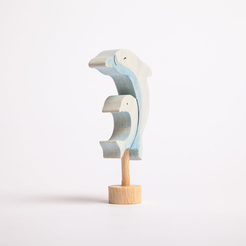 Decorative Figure Two Dolphins - Grimm's Spiel & Holtz - The Acorn Store - Décor