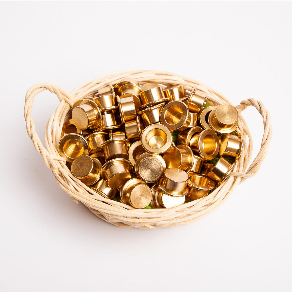 Brass Candle Holder - Grimm's Spiel & Holtz - The Acorn Store - 