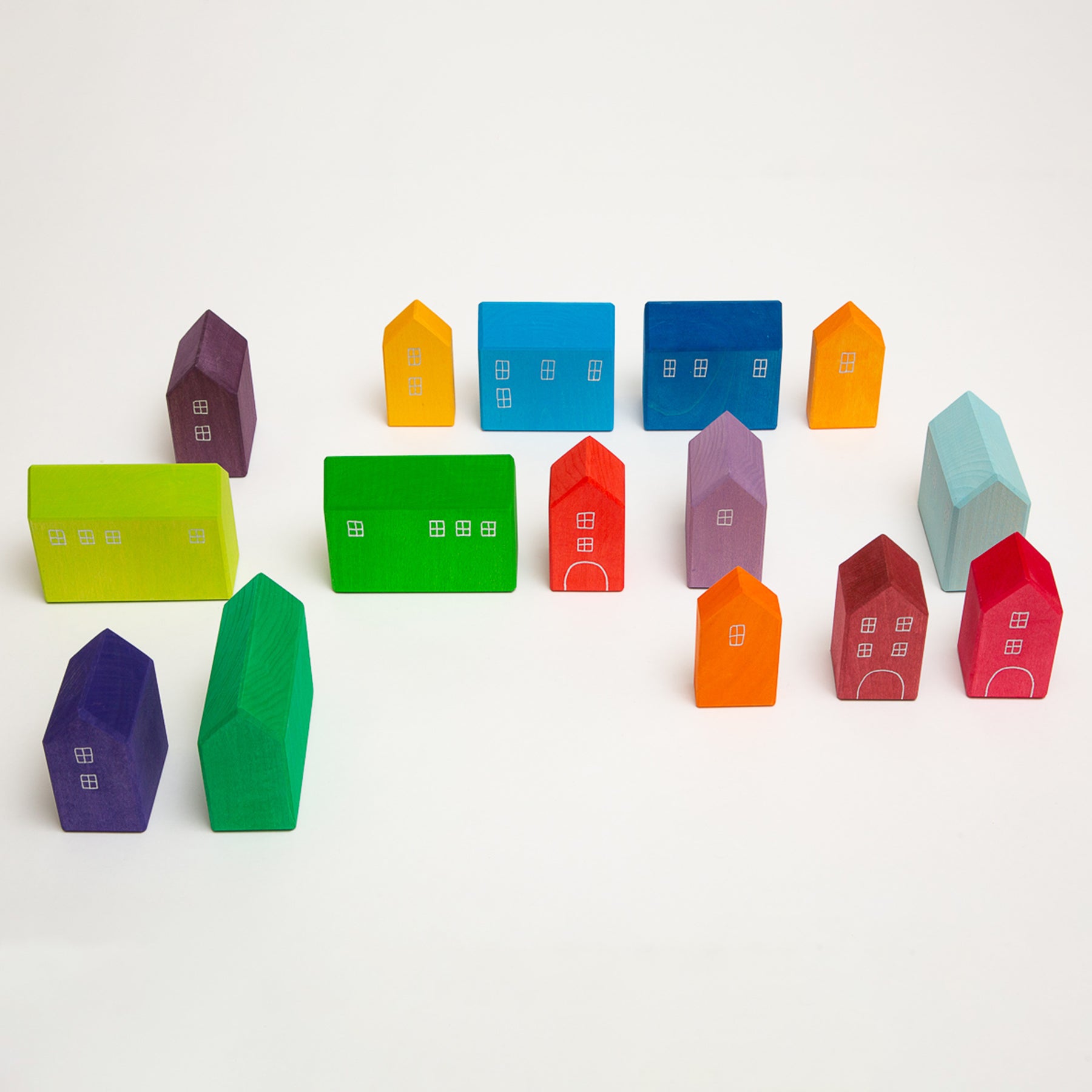Grimms Wooden Houses 15 Pieces – The Acorn Store