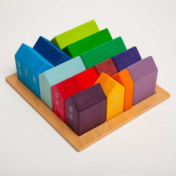 Grimms Wooden Houses 15 Pieces – The Acorn Store