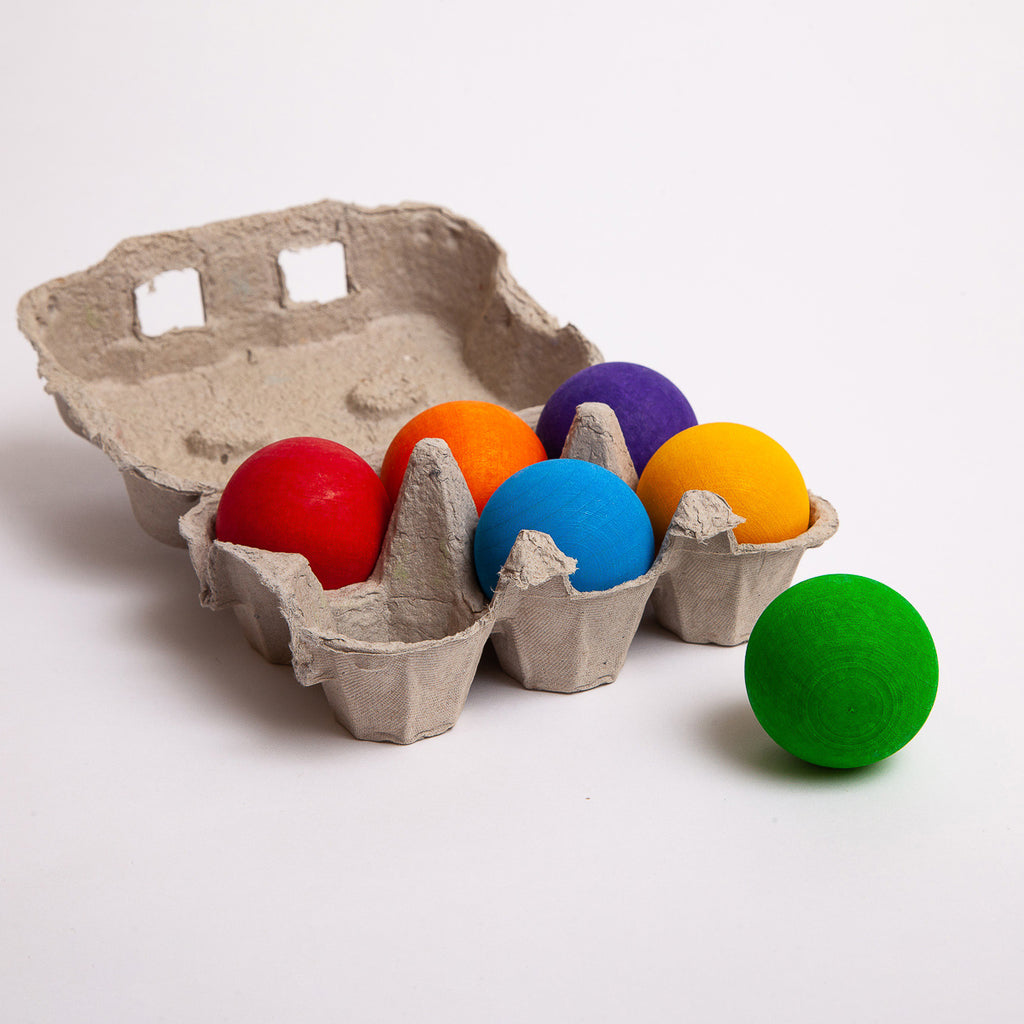 Rainbow Balls - Grimm's Spiel & Holtz - The Acorn Store - Wooden Toy