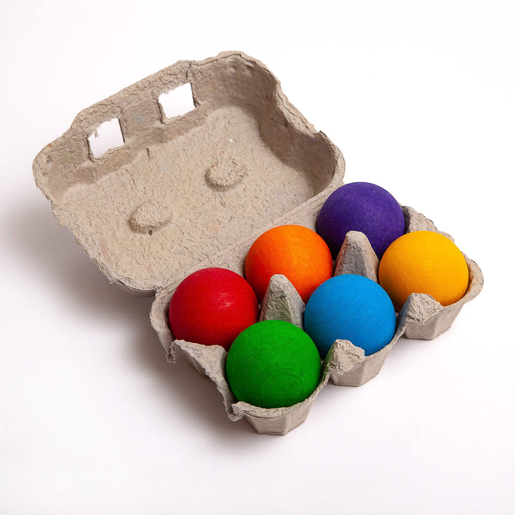 Rainbow Balls - Grimm's Spiel & Holtz - The Acorn Store - Wooden Toy