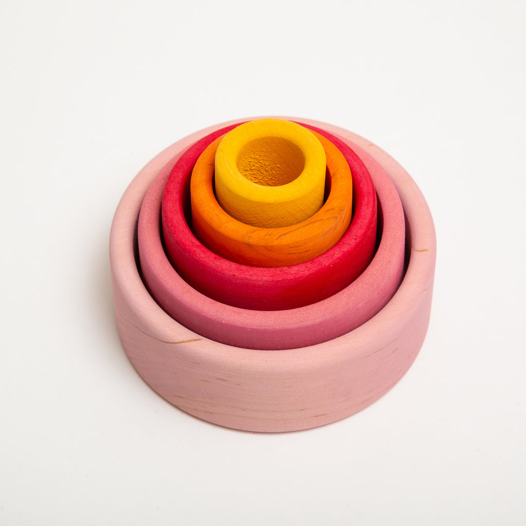 Set of Bowls Lollipop - Grimm's Spiel & Holtz - The Acorn Store - Wooden Toy