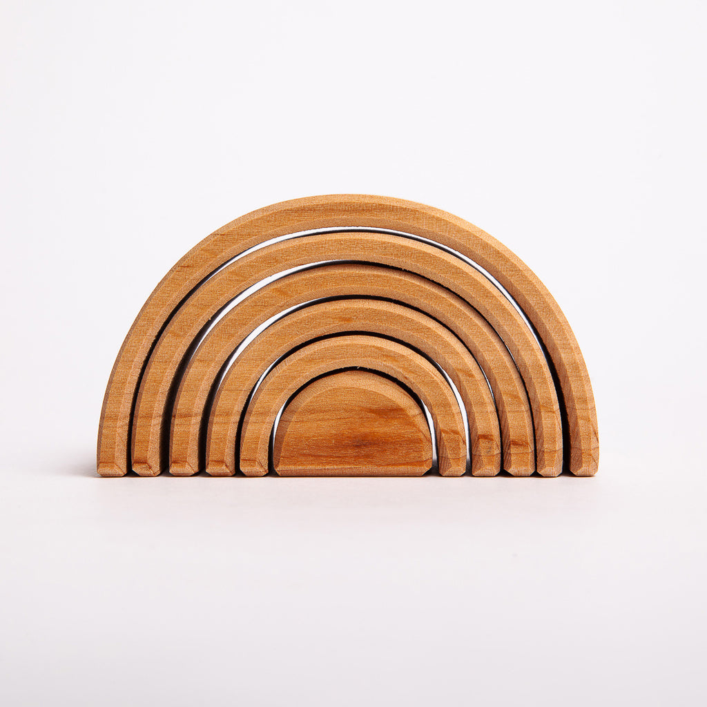 Small Natural Rainbow - Grimm's Spiel & Holtz - The Acorn Store - Wooden Toy