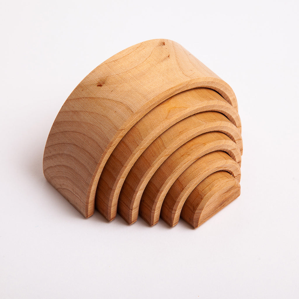 Small Natural Rainbow - Grimm's Spiel & Holtz - The Acorn Store - Wooden Toy