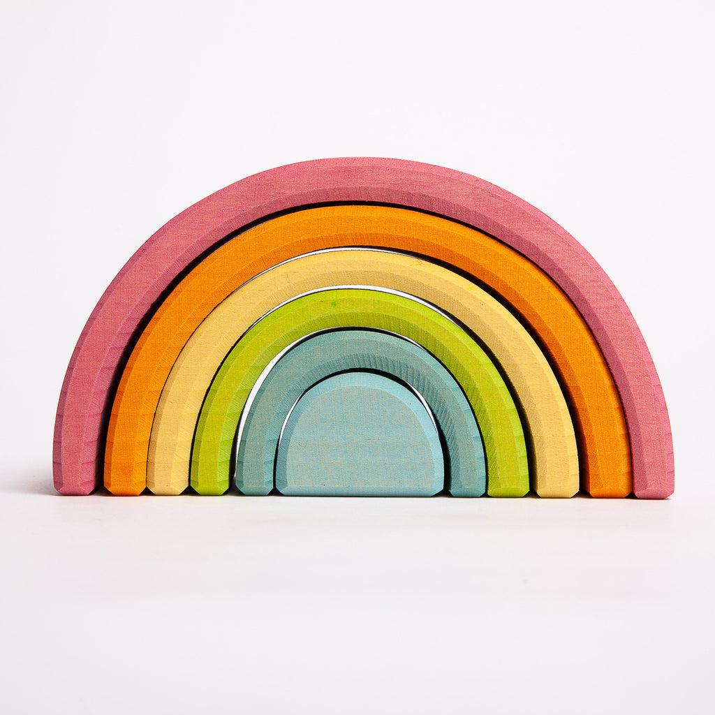 Rainbow Pastel - Grimm's Spiel & Holtz - The Acorn Store - Wooden Toy