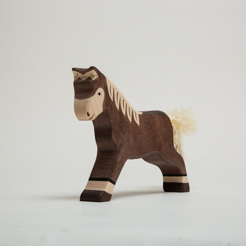 Horse Running Dark Brown - Holztiger - The Acorn Store - Décor