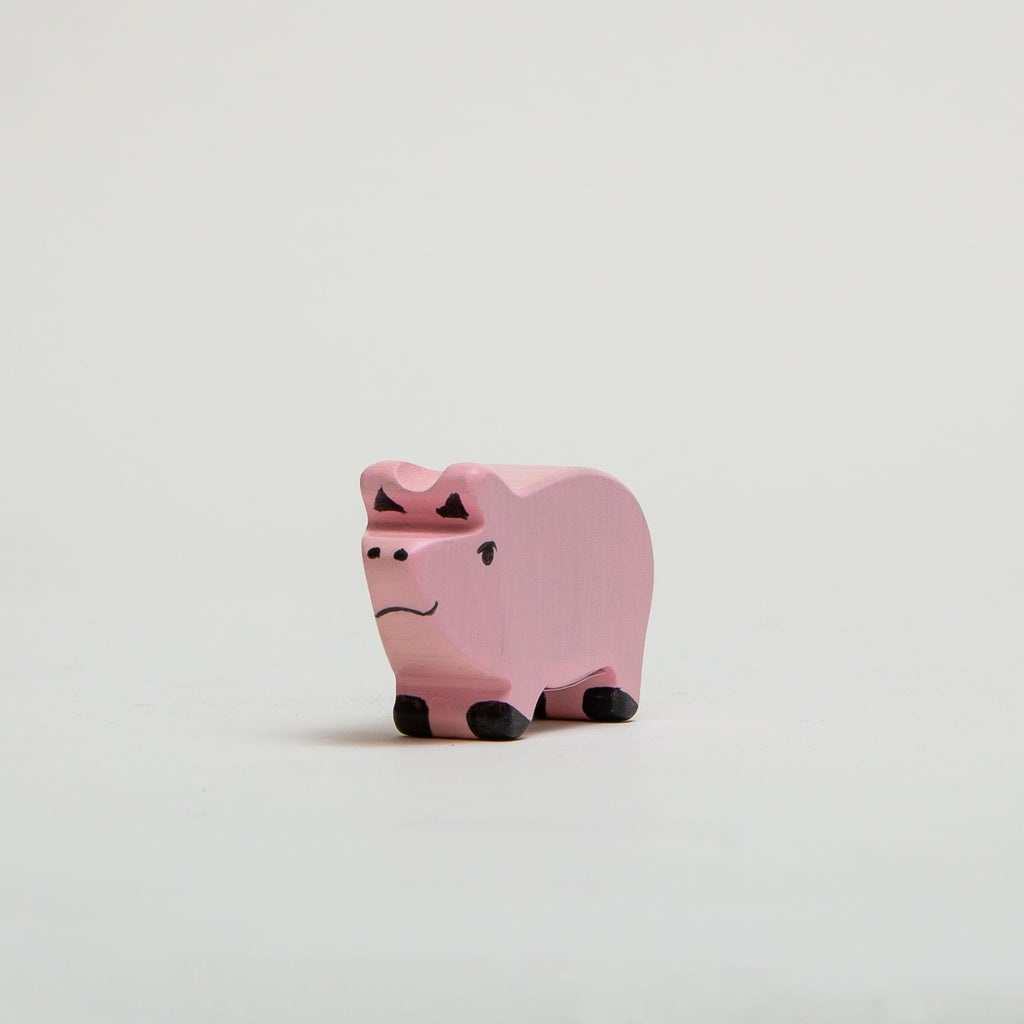Piglet Standing - Pink - Holztiger - The Acorn Store - Décor