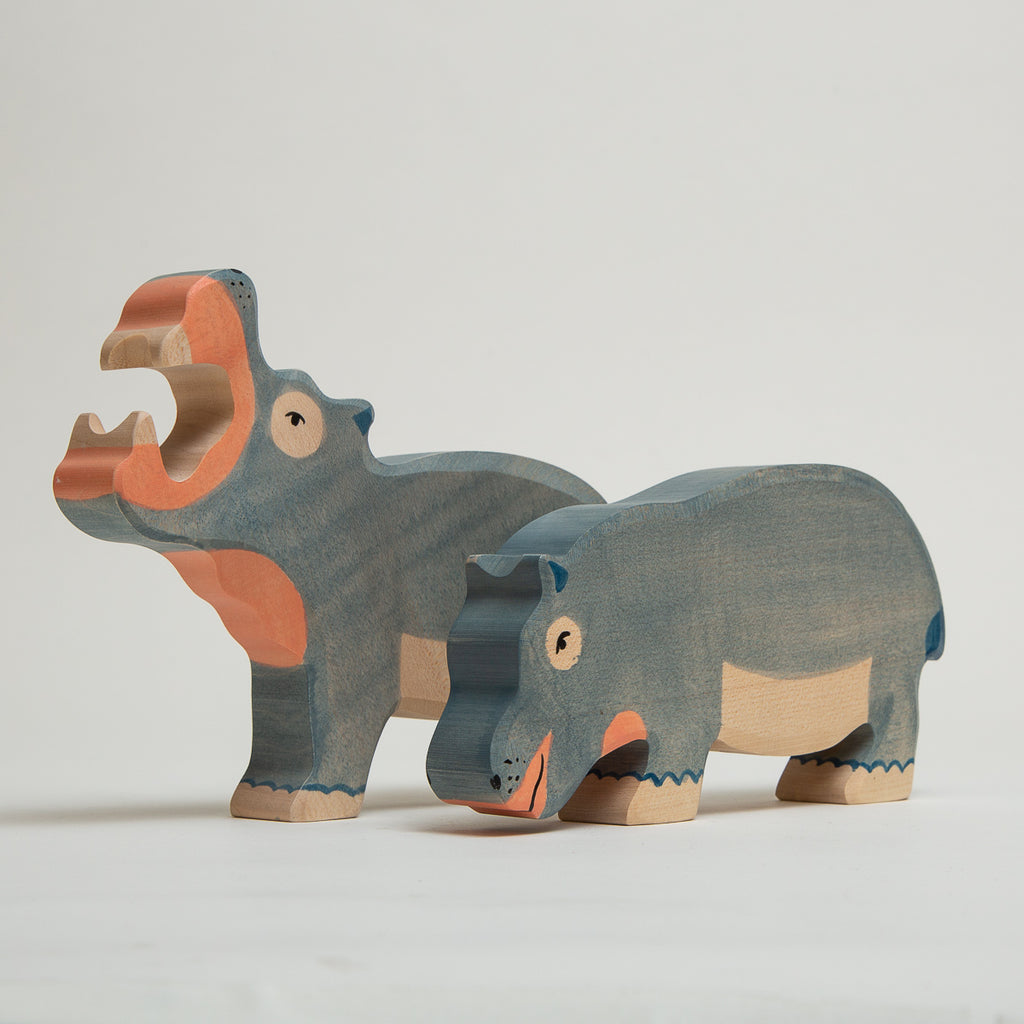 Hippopotamus Open Mouth - Holztiger - The Acorn Store - Décor