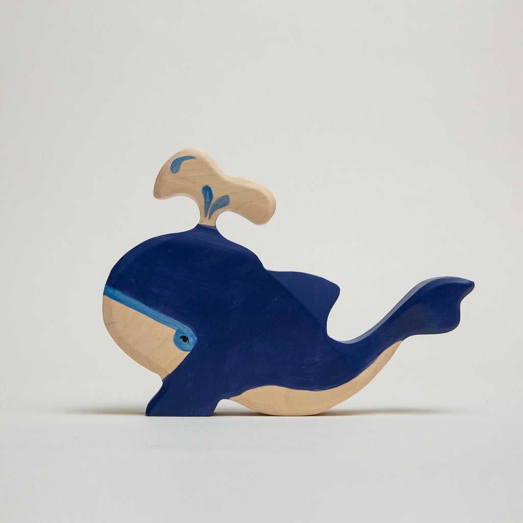 Blue Whale with Water Fountain - Holztiger - The Acorn Store - Décor