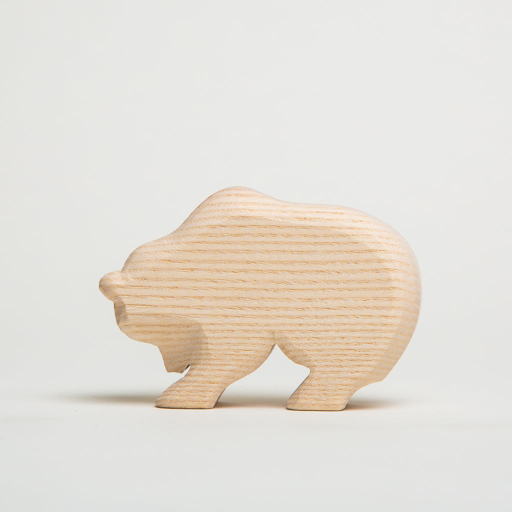 Natural Bear Running - Ostheimer Wooden Toys - The Acorn Store - Décor