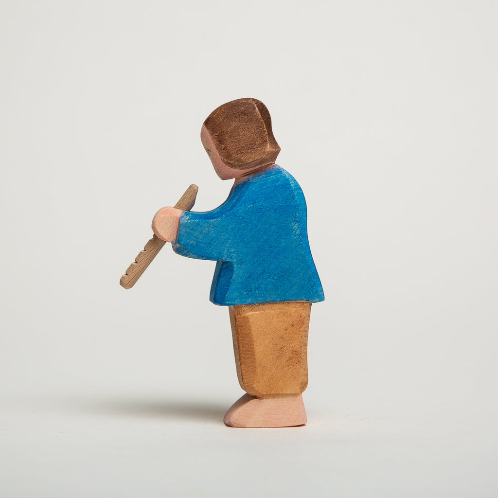 Boy Playing Flute - Ostheimer Wooden Toys - The Acorn Store - Décor