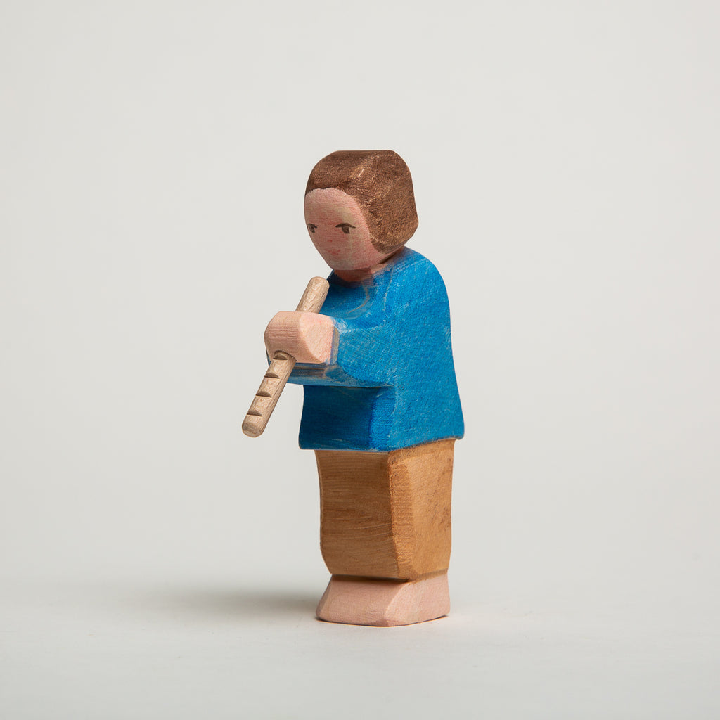 Boy Playing Flute - Ostheimer Wooden Toys - The Acorn Store - Décor