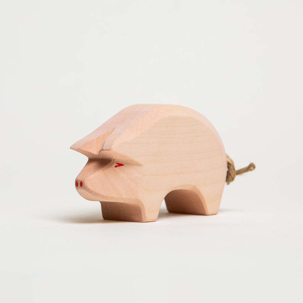 Pig Head Low - Ostheimer Wooden Toys - The Acorn Store - Décor