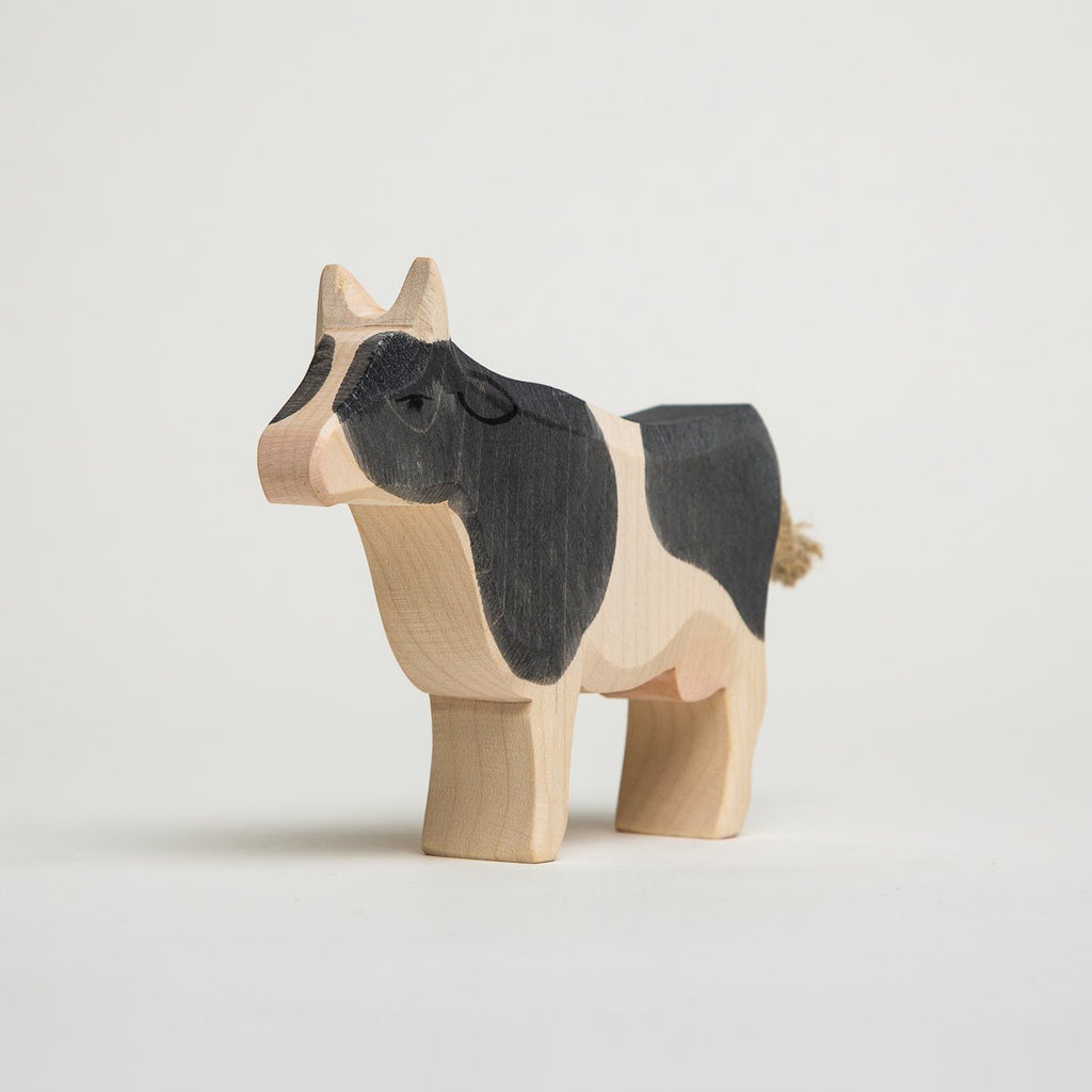 Cow Black and White - Standing - Ostheimer Wooden Toys - The Acorn Store - Décor